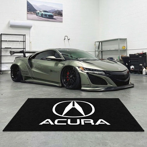 Acura Garage Floor Mat 5x7 FT (60x87 Inches) Premium Showroom Rug & Wall Decor Luxury Racing Style