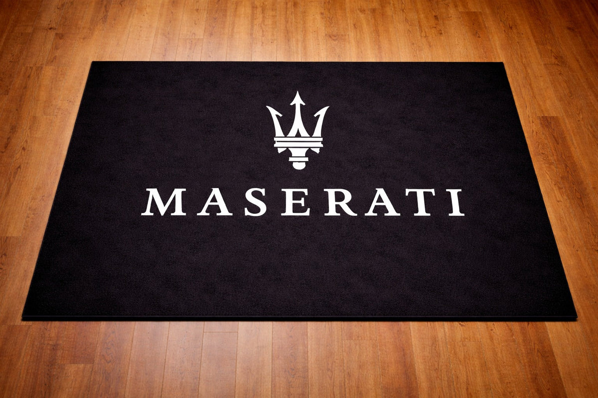 Maserati Garage Floor Mat 5x7 FT (60x87 Inches)