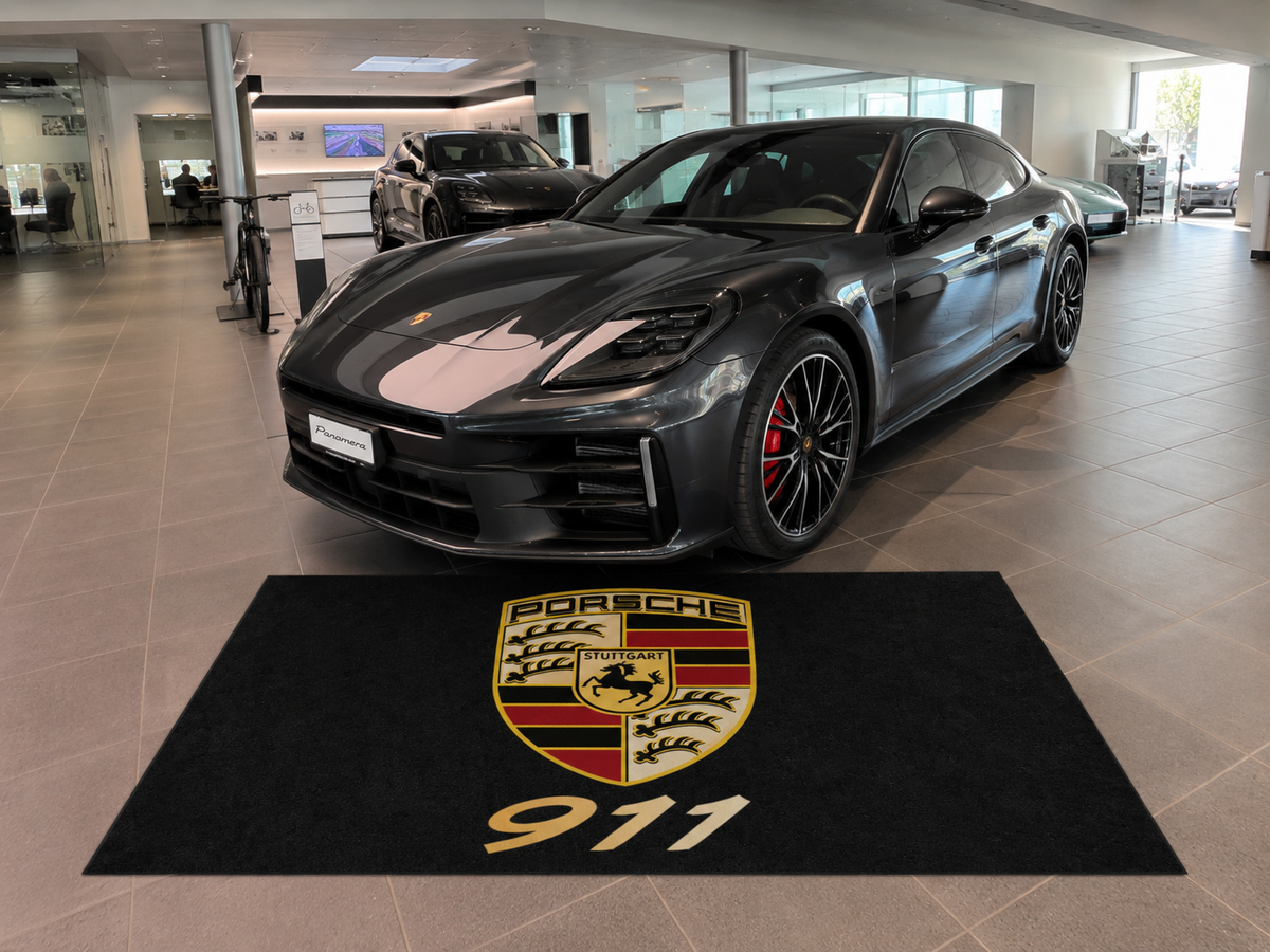 Porsche 911 Garage Floor Mat 5x7 FT (60x87 Inches)