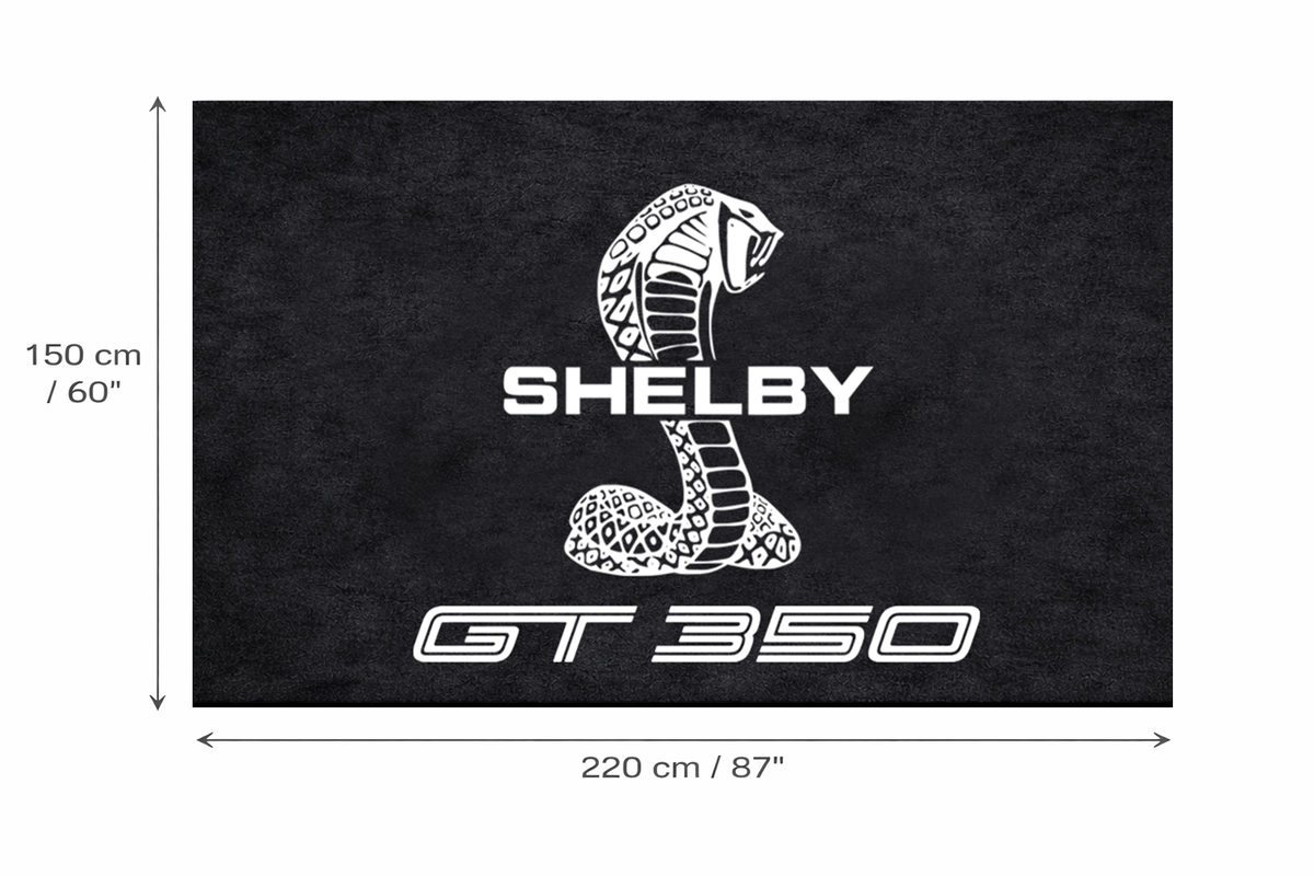 Shelby GT350 Floor Mat 5x7 FT (60x87 Inches) Premium Showroom Rug Wall Decor