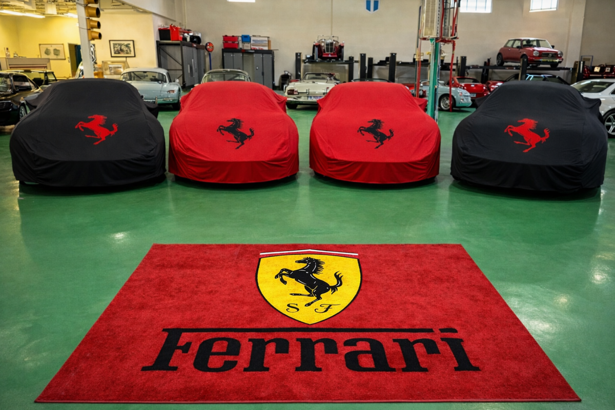 Ferrari Garage Floor Mat 5x7 FT (60x87 Inches)