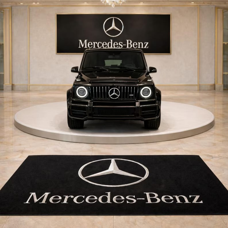 Mercedes Benz Garage Floor Mat 5x7 FT (60x87 Inches)