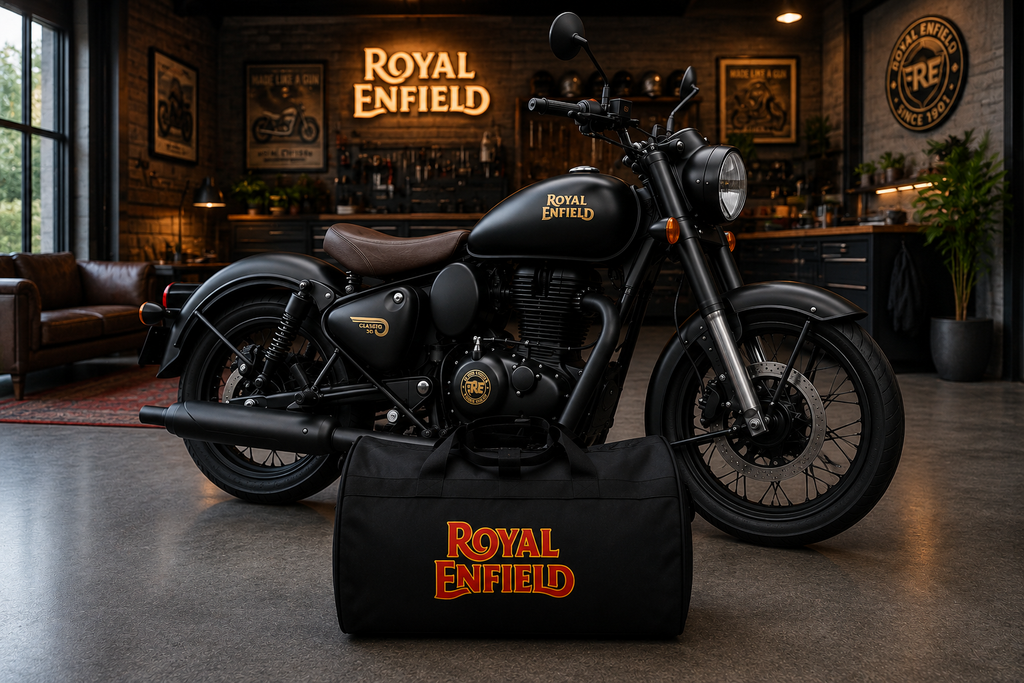 Royal Enfield Motorcycle Duffel Bag – Premium Travel & Riding Gear Bag