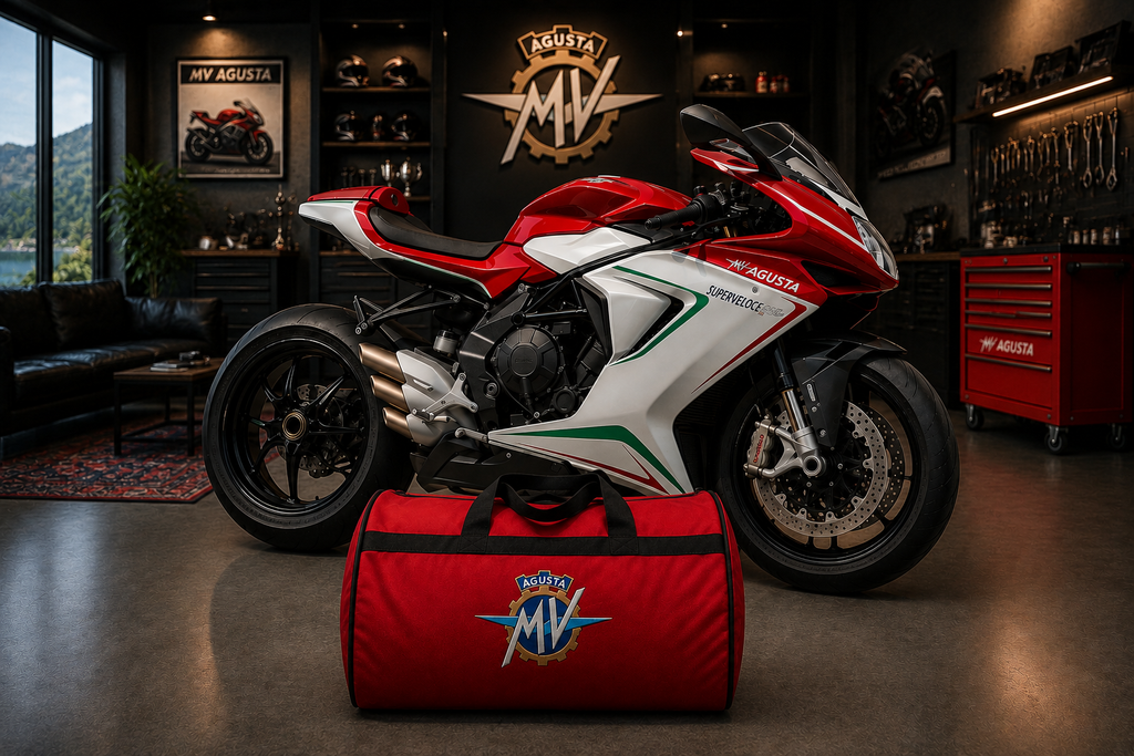 MV Agusta Motorcycle Duffel Bag – Premium Travel & Riding Gear Bag