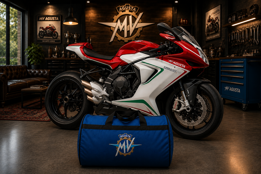 MV Agusta Motorcycle Duffel Bag – Premium Travel & Riding Gear Bag