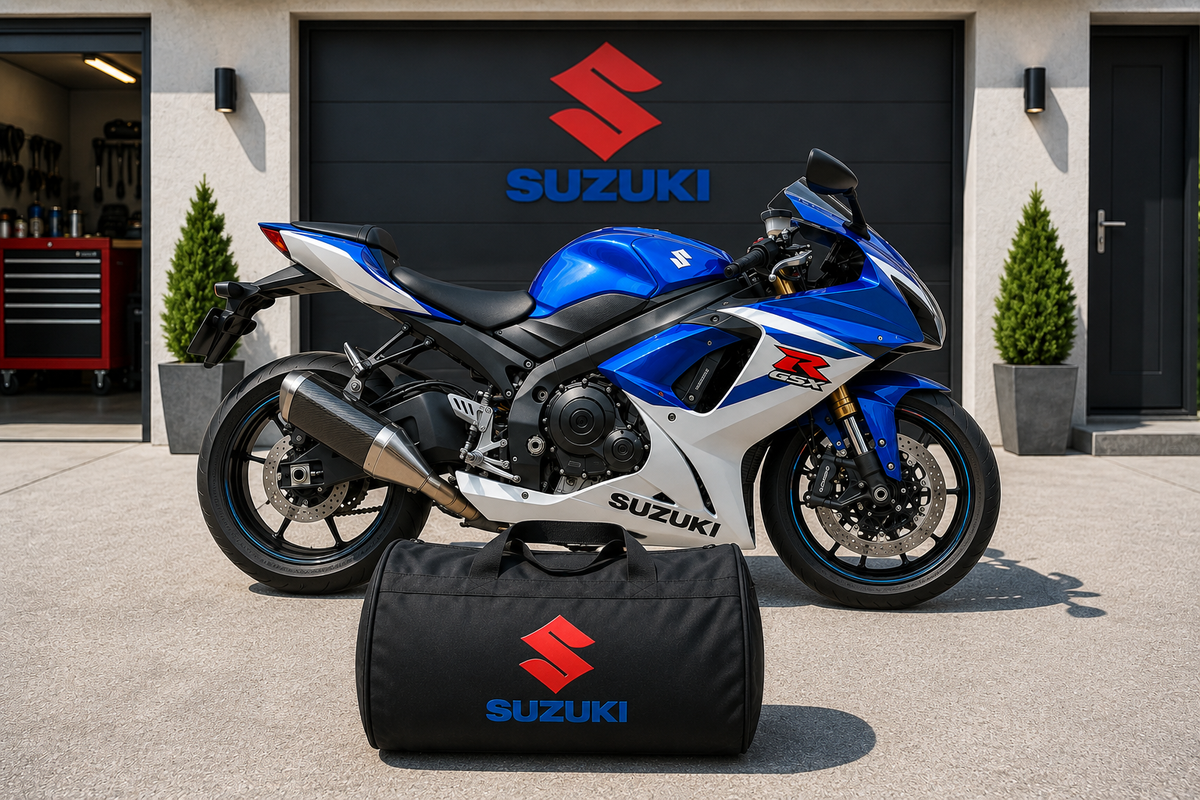 Suzuki Motorcycle Duffel Bag – Premium Travel & Riding Gear Bag