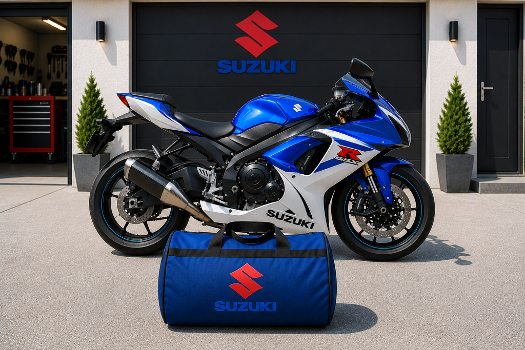 Suzuki Motorcycle Duffel Bag – Premium Travel & Riding Gear Bag