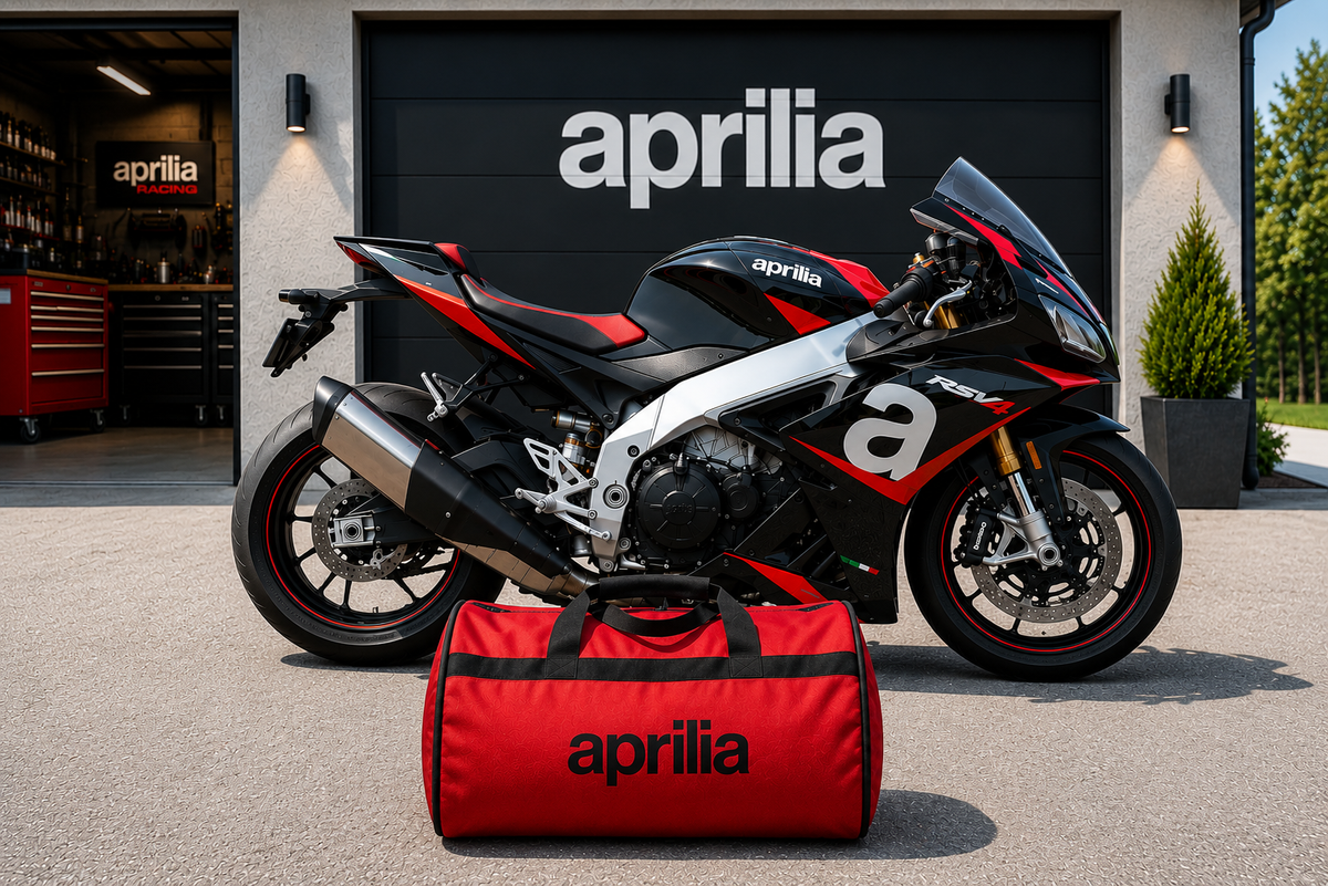 Aprilia Motorcycle Duffel Bag – Premium Travel & Riding Gear Bag