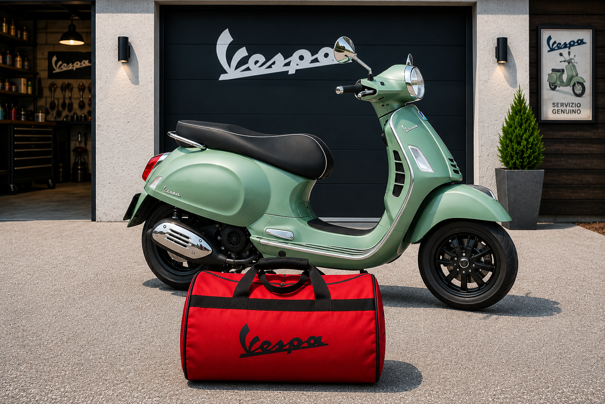 VESPA Motorcycle Duffel Bag – Premium Travel & Riding Gear Bag