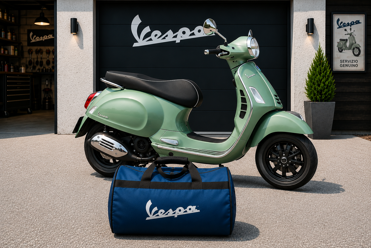 VESPA Motorcycle Duffel Bag – Premium Travel & Riding Gear Bag