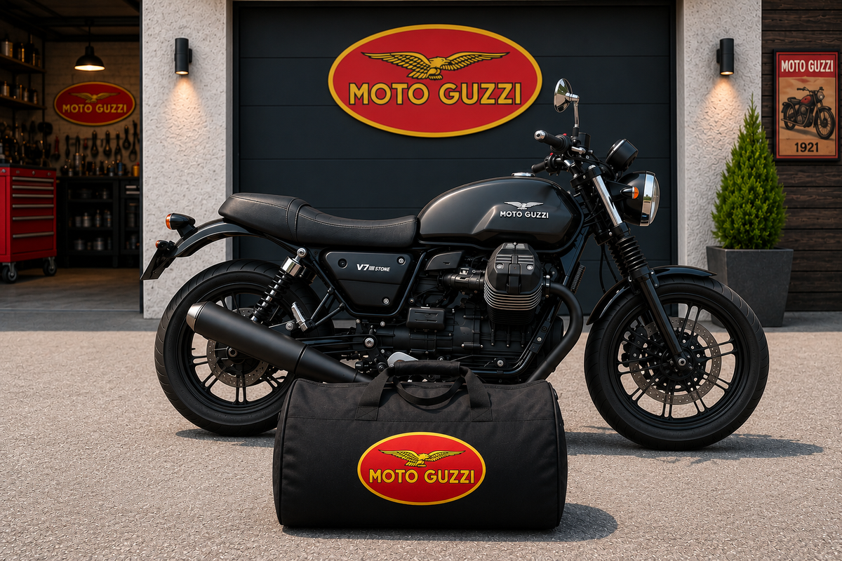 Moto Guzzi Motorcycle Duffel Bag – Premium Travel & Riding Gear Bag