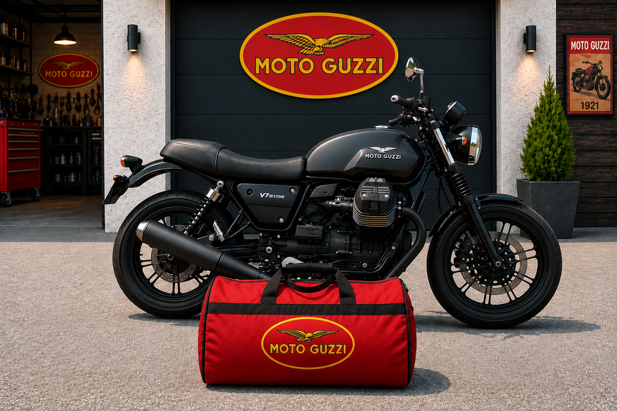 Moto Guzzi Motorcycle Duffel Bag – Premium Travel & Riding Gear Bag