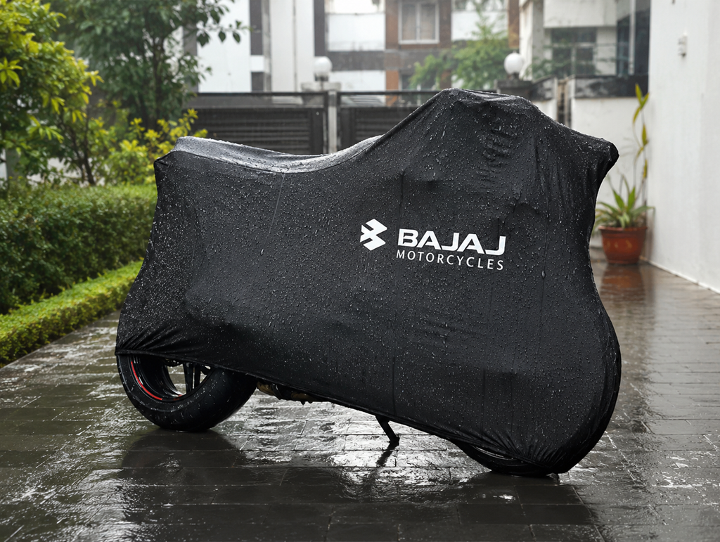 BAJAJ Custom-Fit Outdoor Motorcycle Cover – Waterproof All-Weather Protection