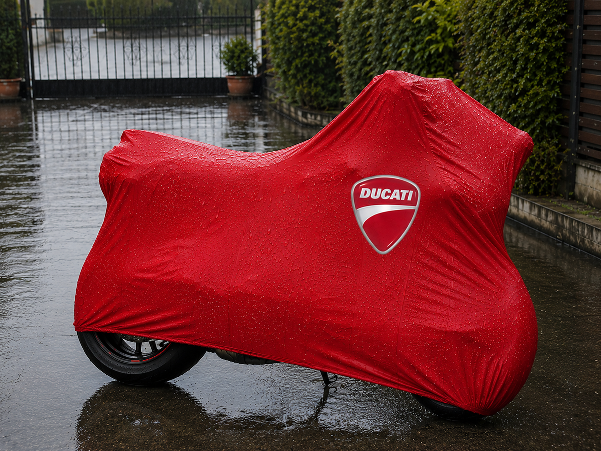 Ducati Custom-Fit Outdoor Motorcycle Cover – Waterproof All-Weather Protection