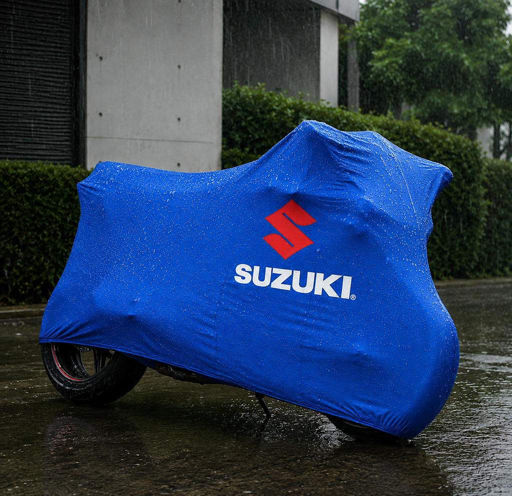 Suzuki Custom-Fit Outdoor Motorcycle Cover – Waterproof All-Weather Protection