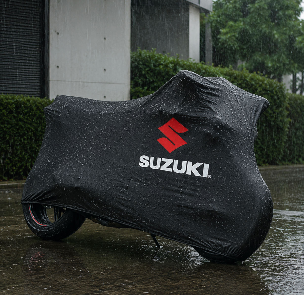 Suzuki Custom-Fit Outdoor Motorcycle Cover – Waterproof All-Weather Protection
