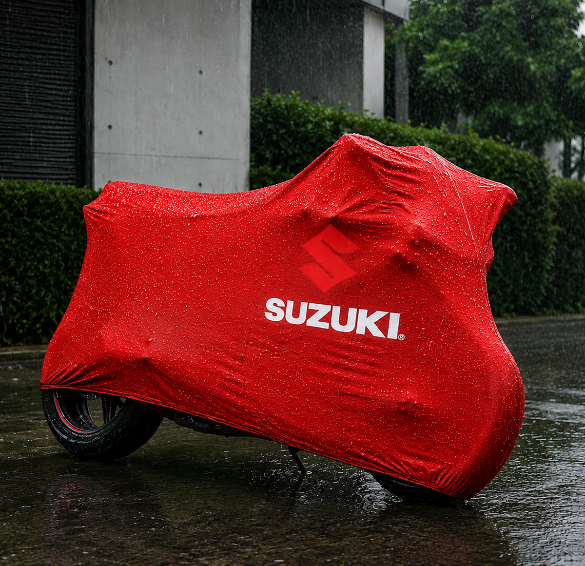 Suzuki Custom-Fit Outdoor Motorcycle Cover – Waterproof All-Weather Protection