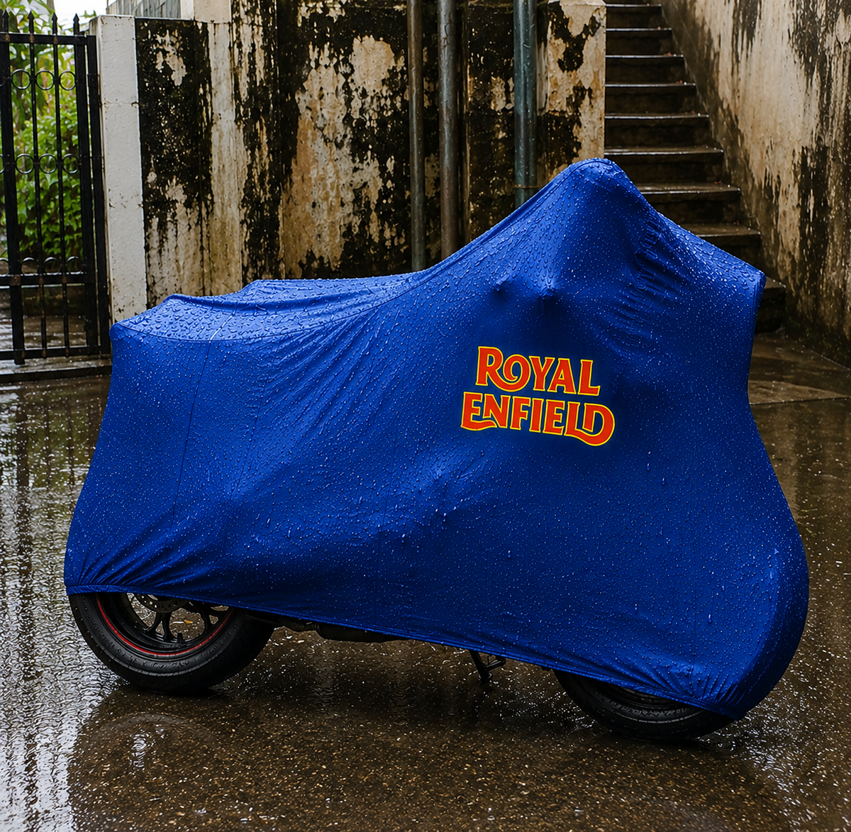 Royal Enfield Custom-Fit Outdoor Motorcycle Cover – Waterproof All-Weather Protection