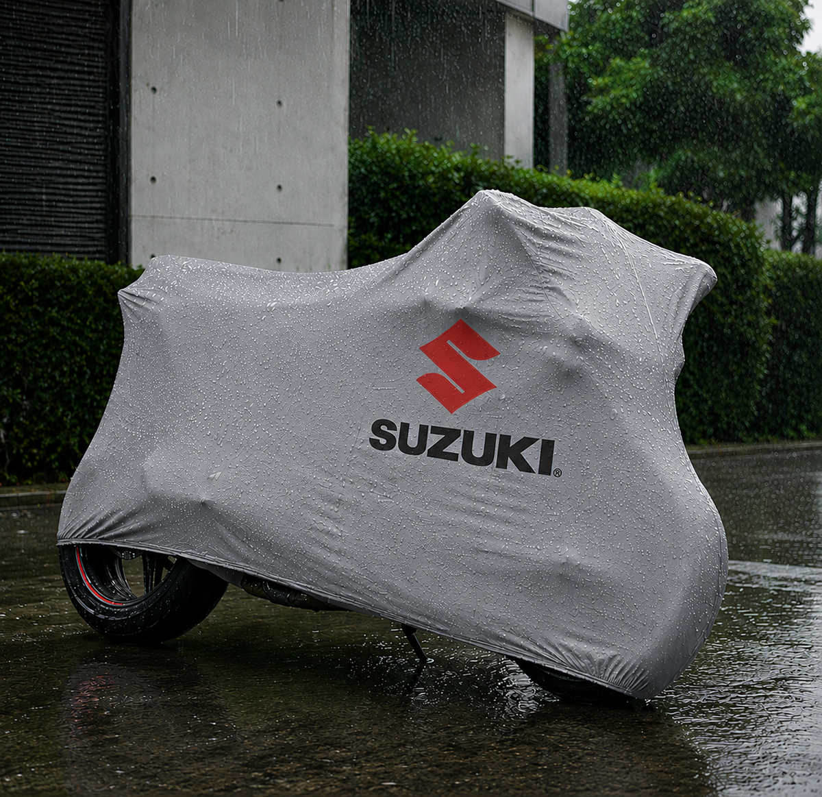 Suzuki Custom-Fit Outdoor Motorcycle Cover – Waterproof All-Weather Protection
