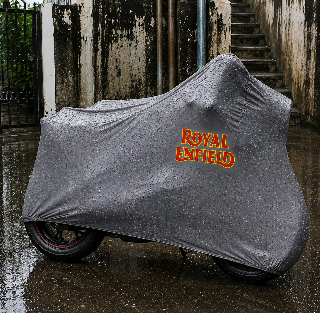 Royal Enfield Custom-Fit Outdoor Motorcycle Cover – Waterproof All-Weather Protection