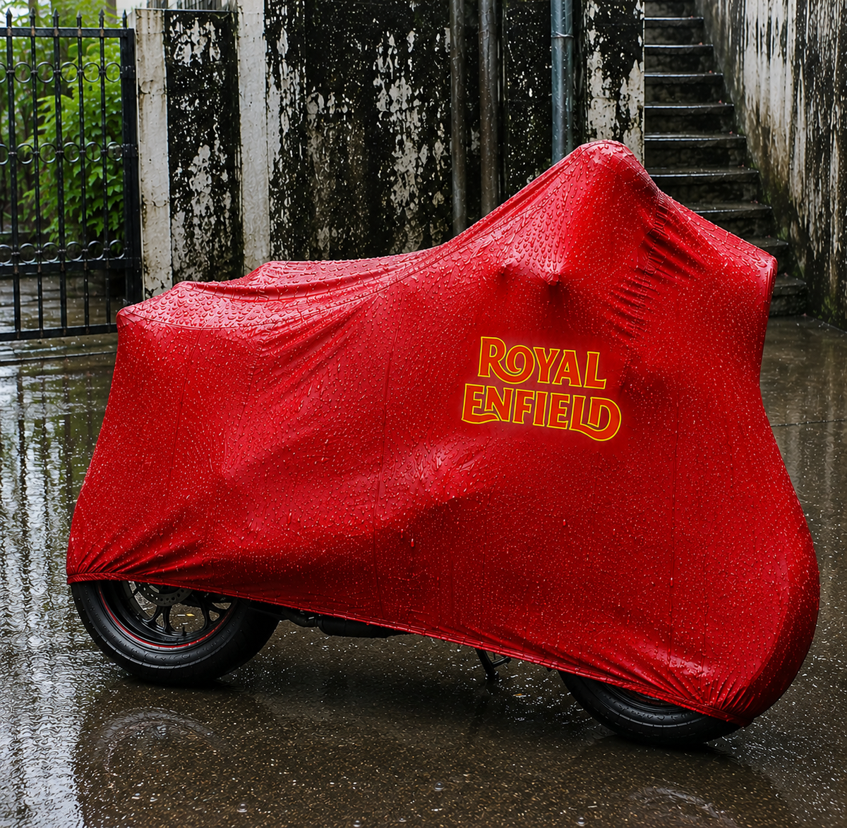 Royal Enfield Custom-Fit Outdoor Motorcycle Cover – Waterproof All-Weather Protection