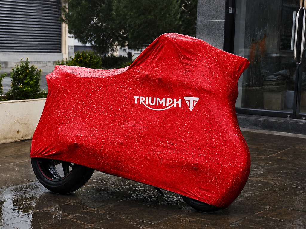 Triumph Custom-Fit Outdoor Motorcycle Cover – Waterproof All-Weather Protection