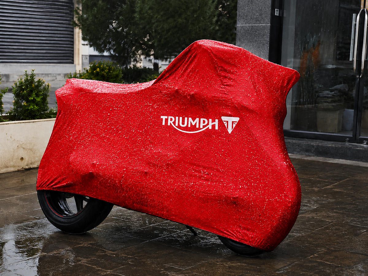 Triumph Custom-Fit Outdoor Motorcycle Cover – Waterproof All-Weather Protection