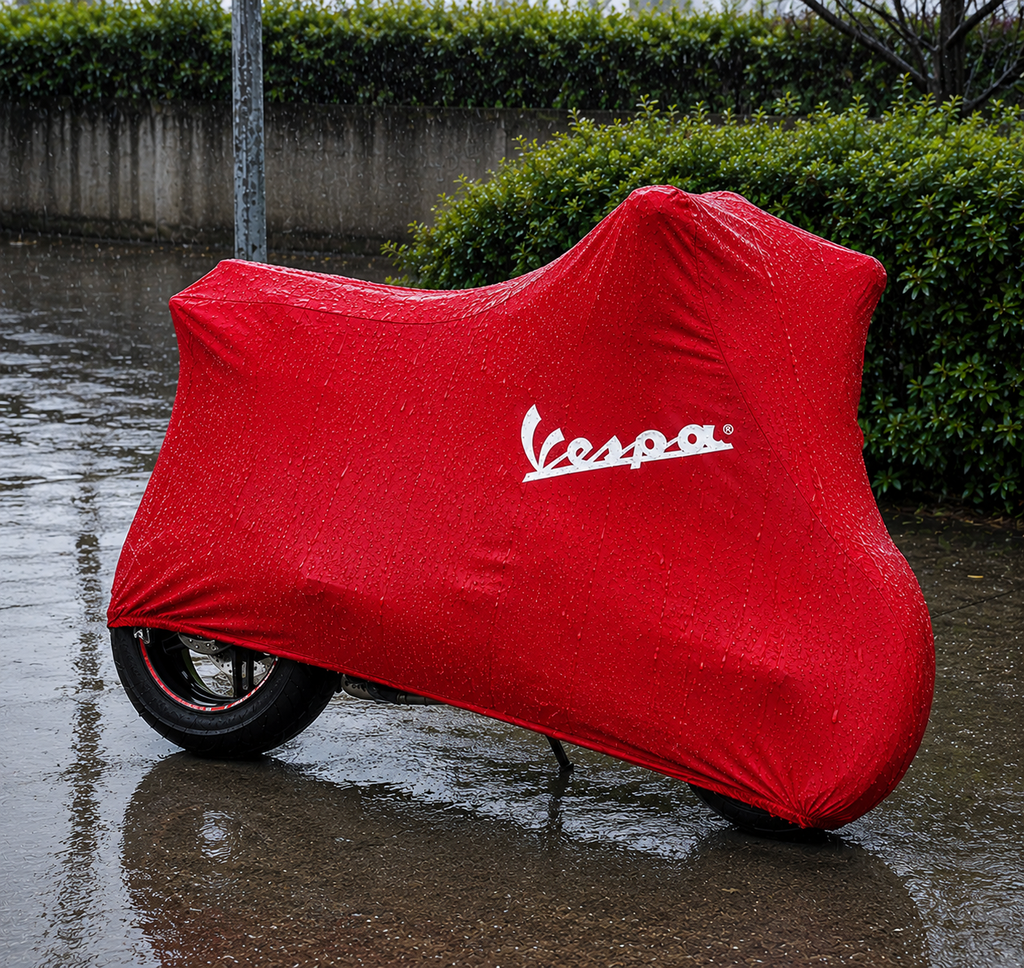 VESPA Custom-Fit Outdoor Motorcycle Cover – Waterproof All-Weather Protection
