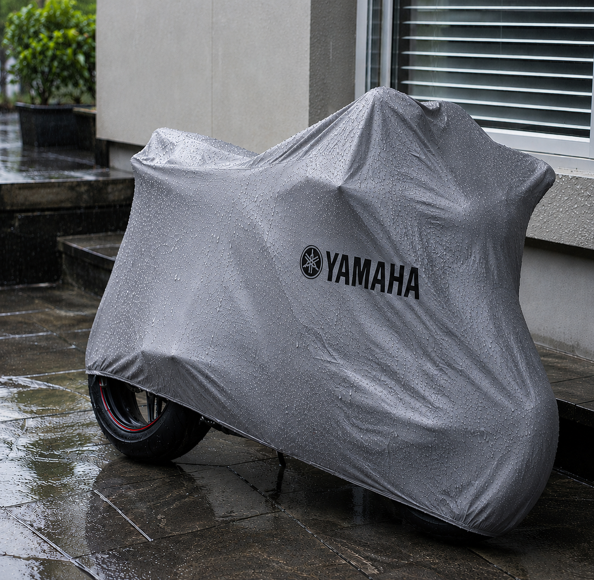 YAMAHA Custom-Fit Outdoor Motorcycle Cover – Waterproof All-Weather Protection