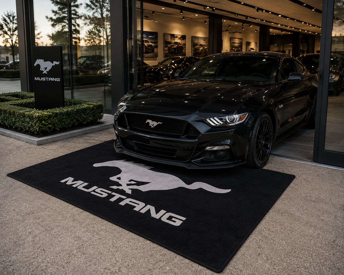 Mustang Garage Floor Mat 5x7 FT (60x87 Inches)
