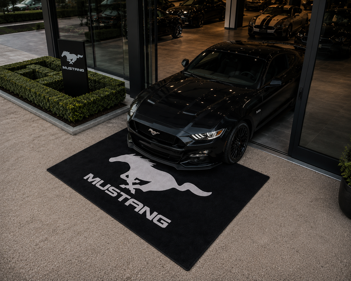 Mustang Garage Floor Mat 5x7 FT (60x87 Inches)