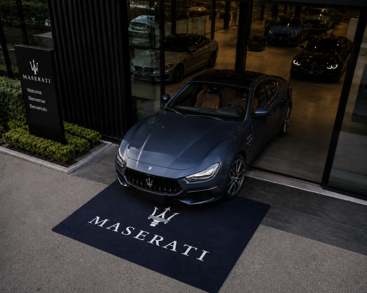Maserati Garage Floor Mat 5x7 FT (60x87 Inches)