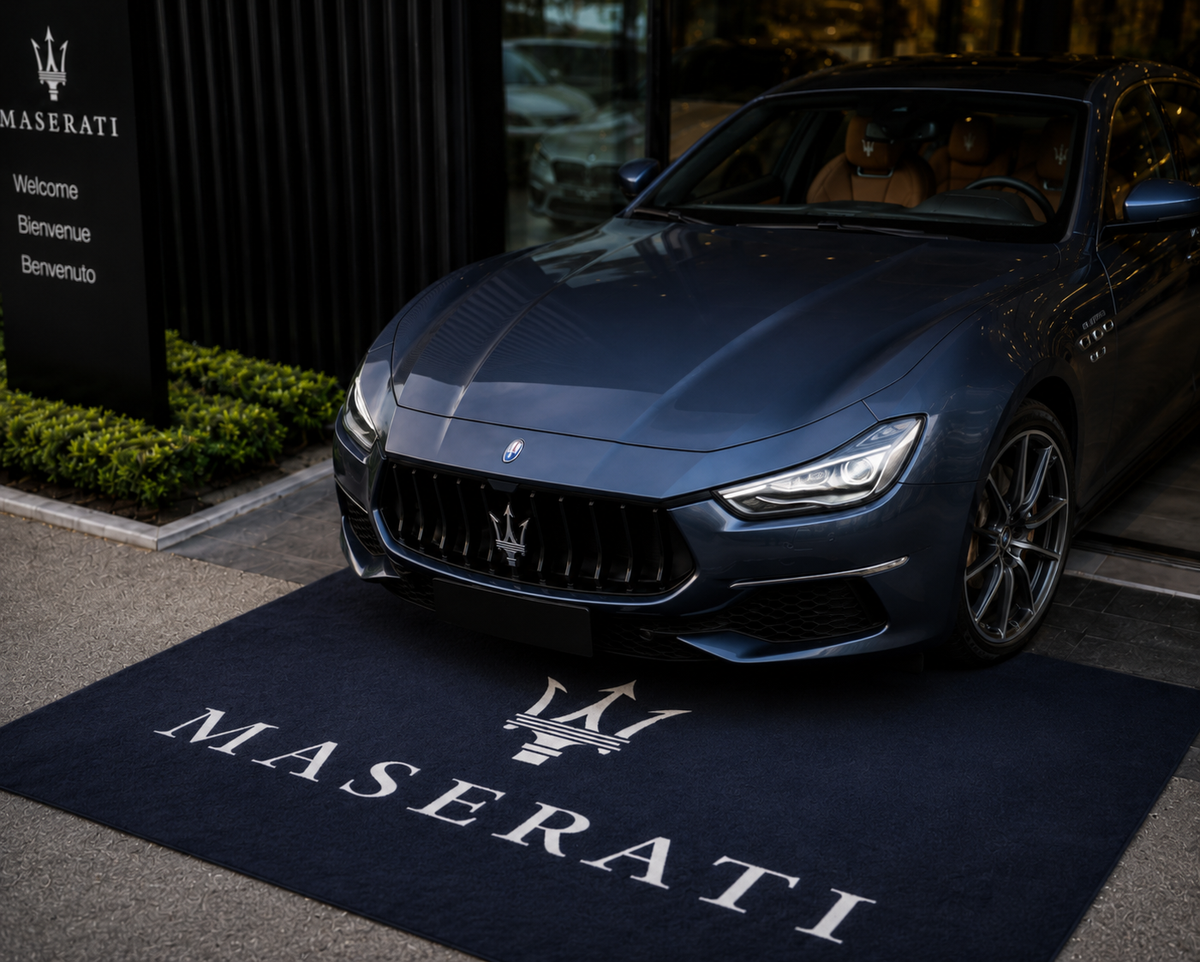 Maserati Garage Floor Mat 5x7 FT (60x87 Inches)