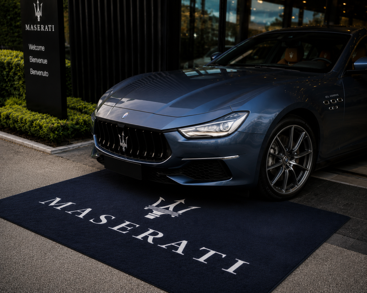 Maserati Garage Floor Mat 5x7 FT (60x87 Inches)