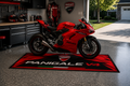 Ducati Panigale V4 Motorcycle Garage Mat – Premium Garage Floor Protection 32x87 Inch
