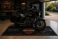 Harley Davidson Streed Glide Motorcycle Garage Mat – Premium Garage Floor Protection 32x87 Inch