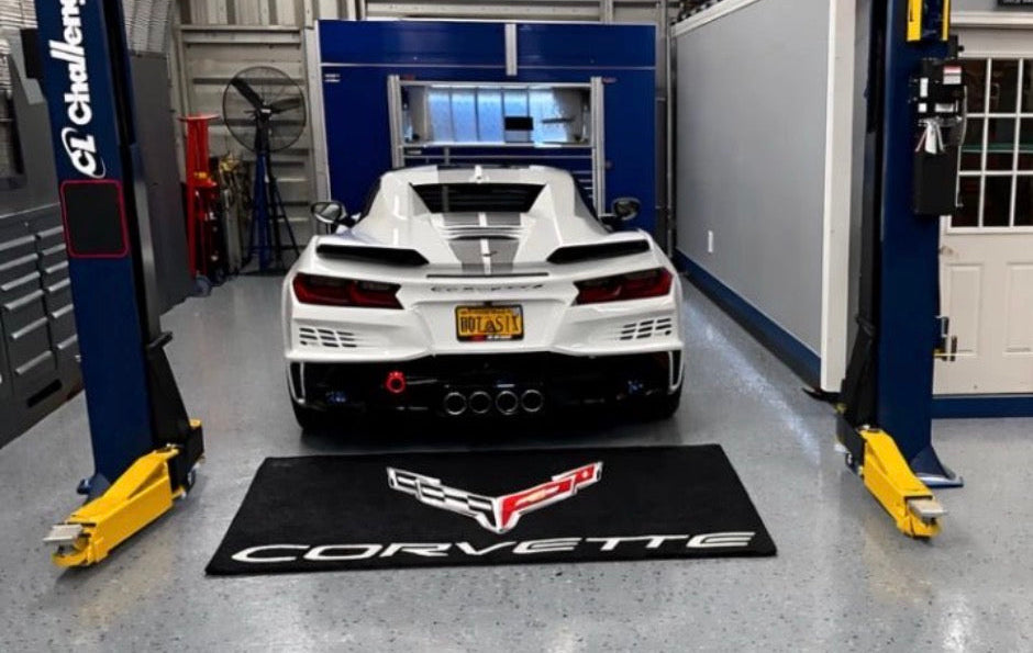 Corvette Garage Floor Mat 5x7 FT (60x87 Inches)