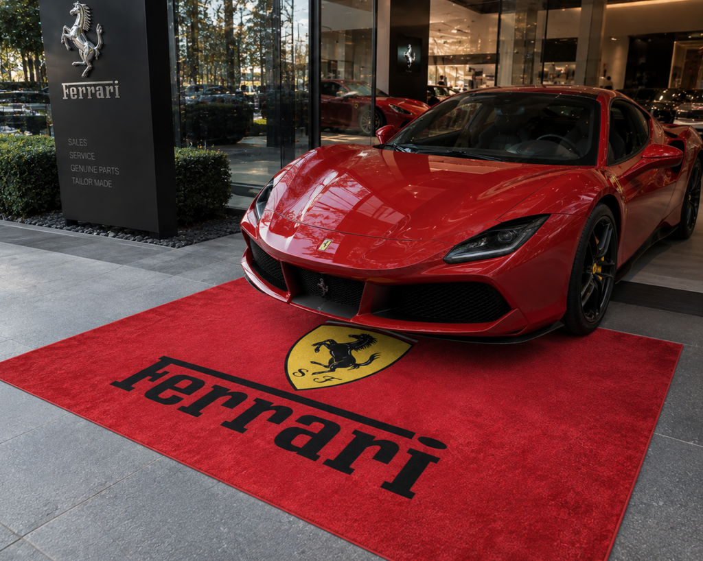 Ferrari Garage Floor Mat 5x7 FT (60x87 Inches)