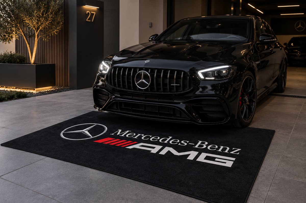 Mercedes Benz AMG Luxury Rug 59.1 × 86.6 inch Home, Garage & Display Carpet