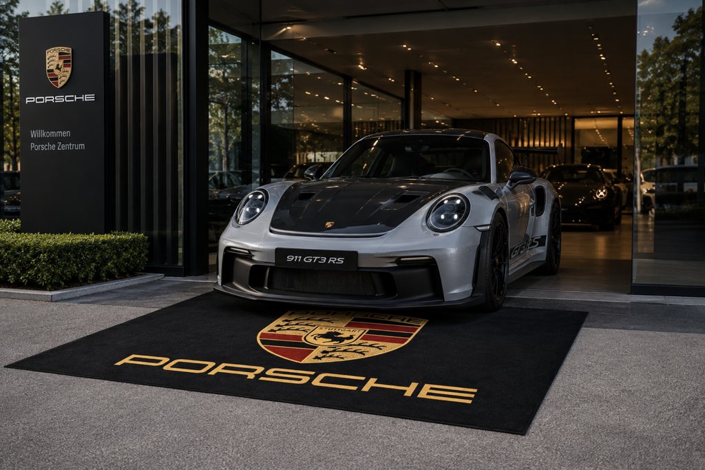 Porsche Luxury Rug 60×87 INCH Garage Floor Mat