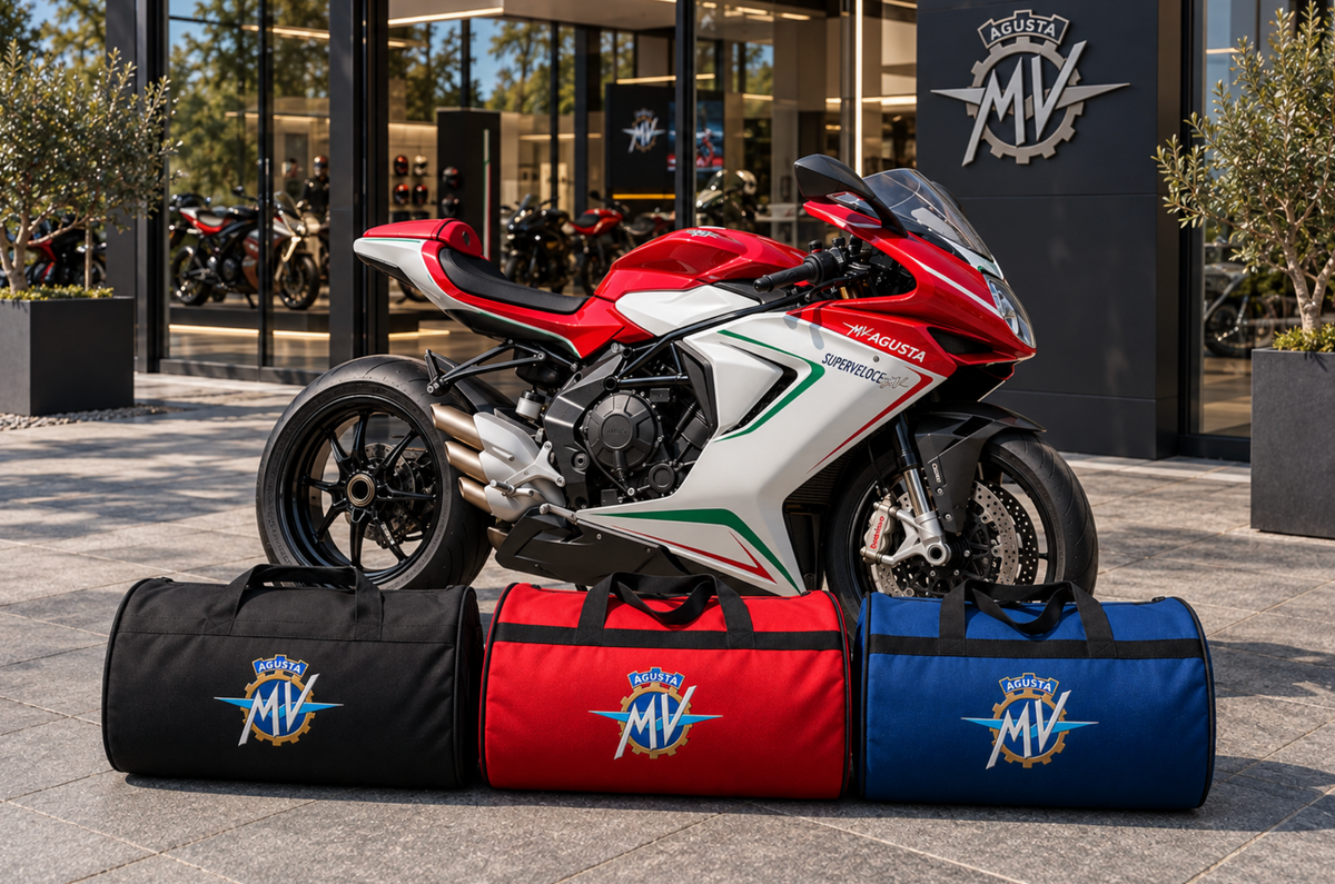 MV Agusta Motorcycle Duffel Bag – Premium Travel & Riding Gear Bag