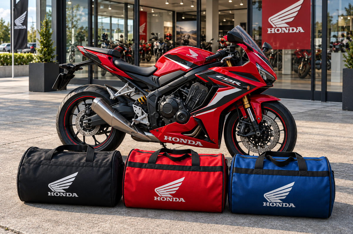 HONDA Motorcycle Duffel Bag – Premium Travel & Riding Gear Bag