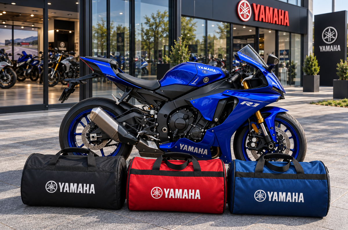 YAMAHA Motorcycle Duffel Bag – Premium Travel & Riding Gear Bag