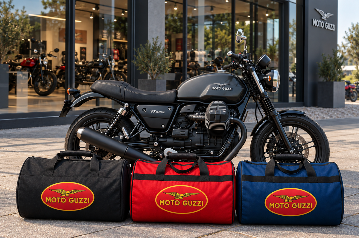 Moto Guzzi Motorcycle Duffel Bag – Premium Travel & Riding Gear Bag