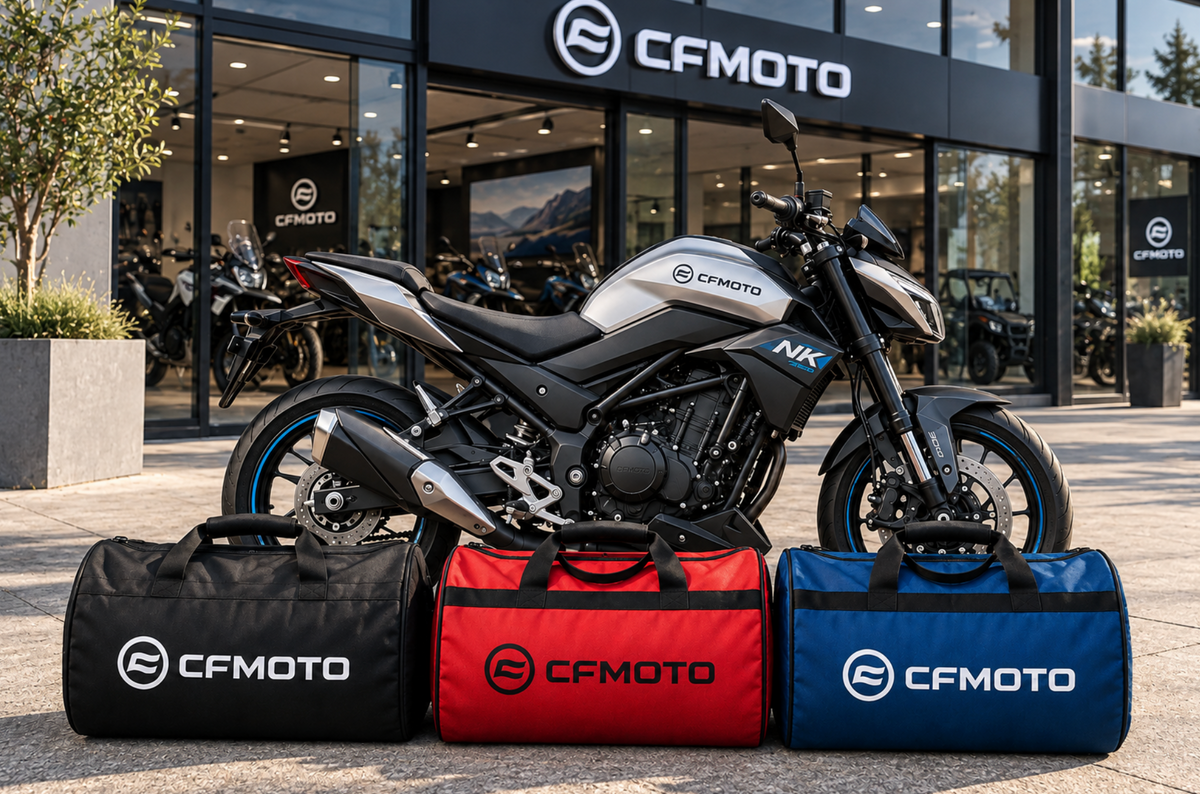 CFMOTO Motorcycle Duffel Bag – Premium Travel & Riding Gear Bag
