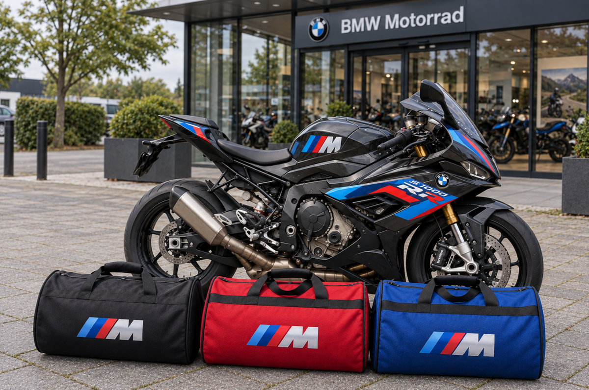 BMW M Motorcycle Duffel Bag – Premium Travel & Riding Gear Bag