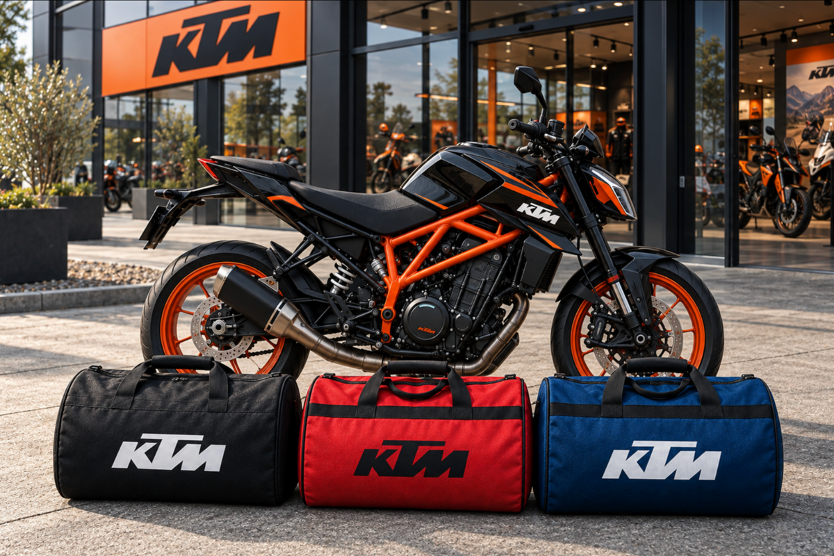 KTM Motorcycle Duffel Bag – Premium Travel & Riding Gear Bag