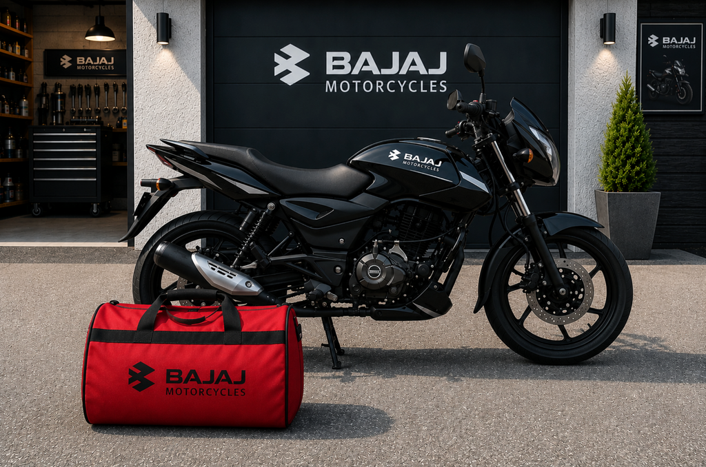 BAJAJ Motorcycle Duffel Bag – Premium Travel & Riding Gear Bag