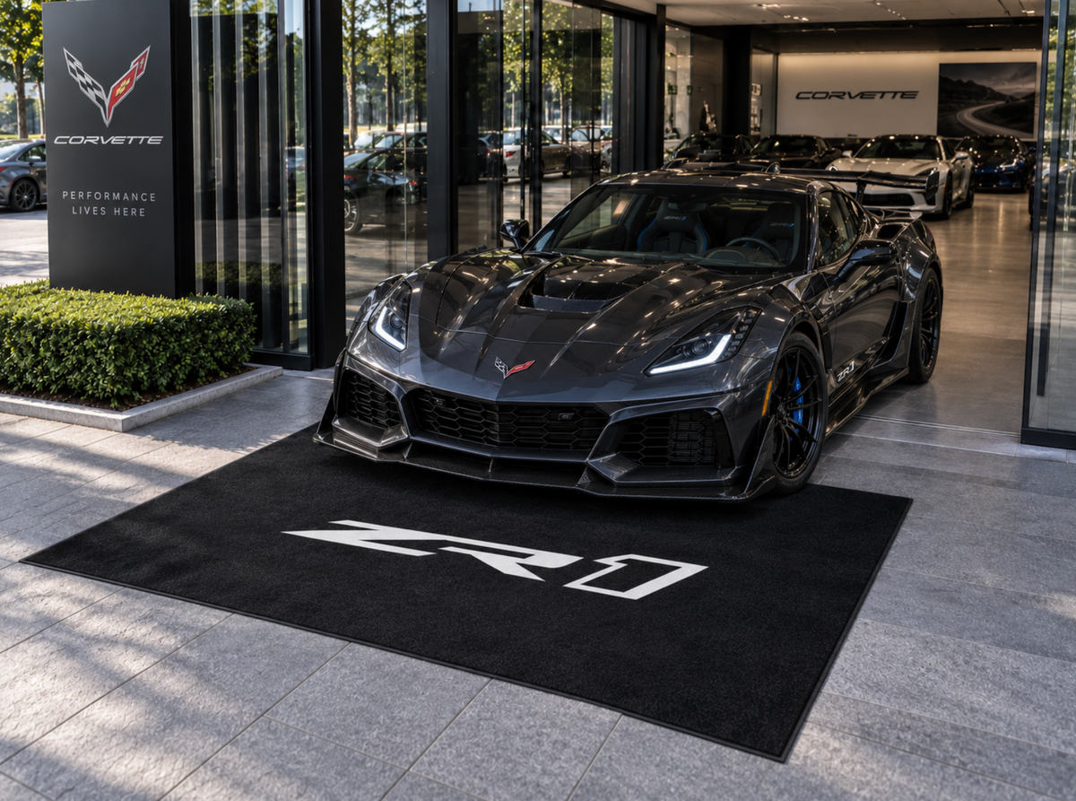 Corvette Rug ( Jake Skull-Stingray-ZR1-Z51-E RAY-GRAND SPORT-Z06-C8.R ), (60x87 Inches)