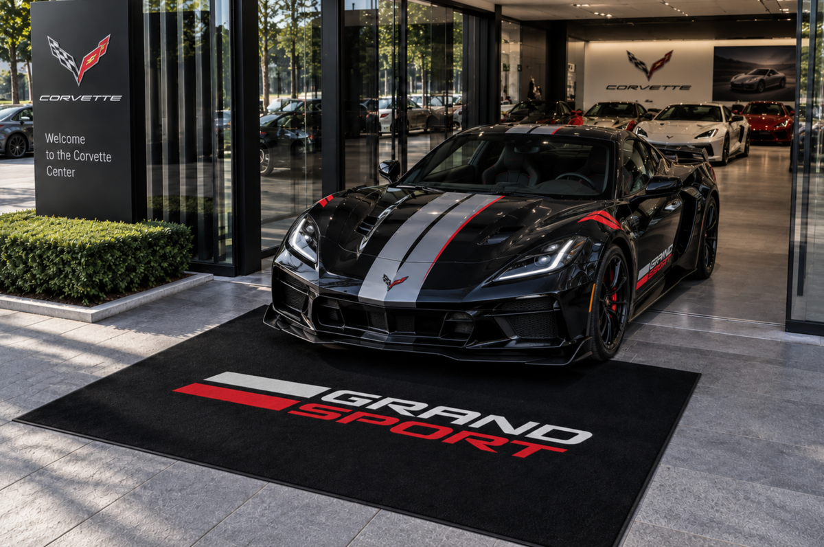 Corvette Rug ( Jake Skull-Stingray-ZR1-Z51-E RAY-GRAND SPORT-Z06-C8.R ), (60x87 Inches)